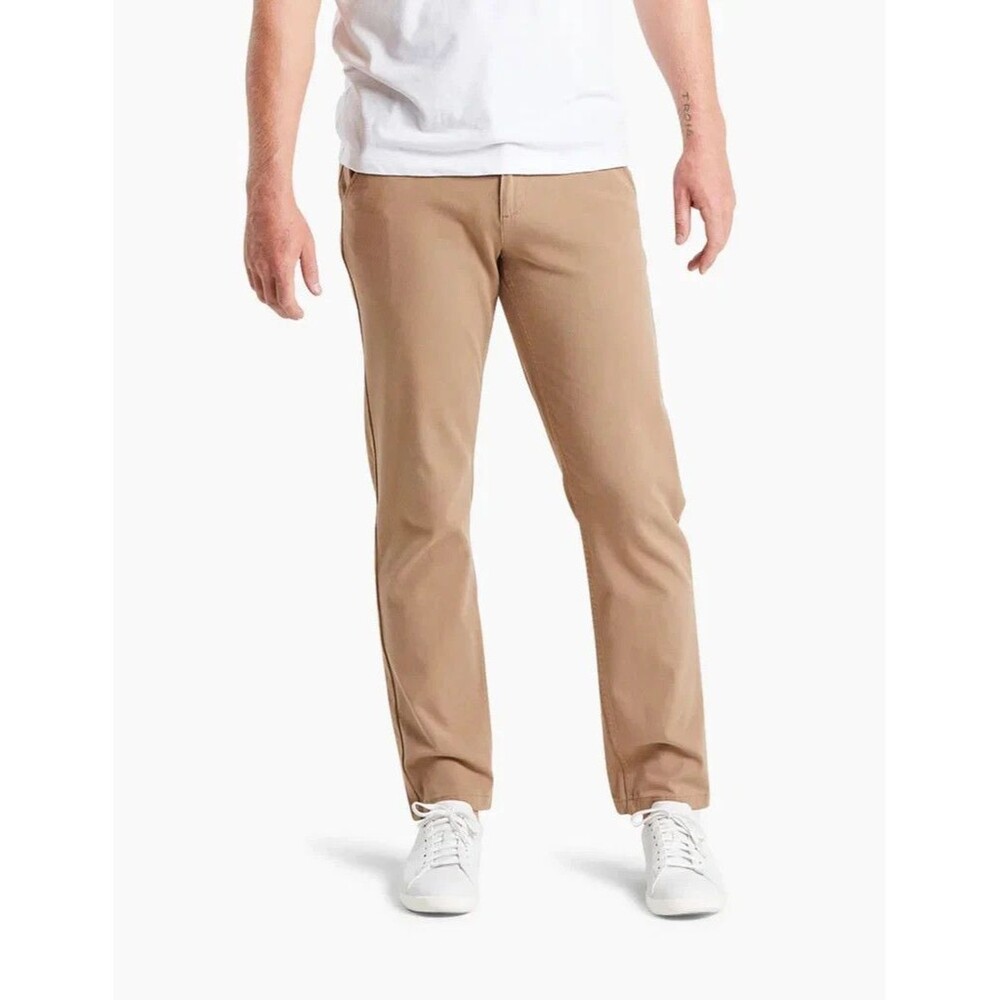 Mugsy Belmonts Pants Mens 38x30 Camel Brown Relaxed Casual Stretch Chino